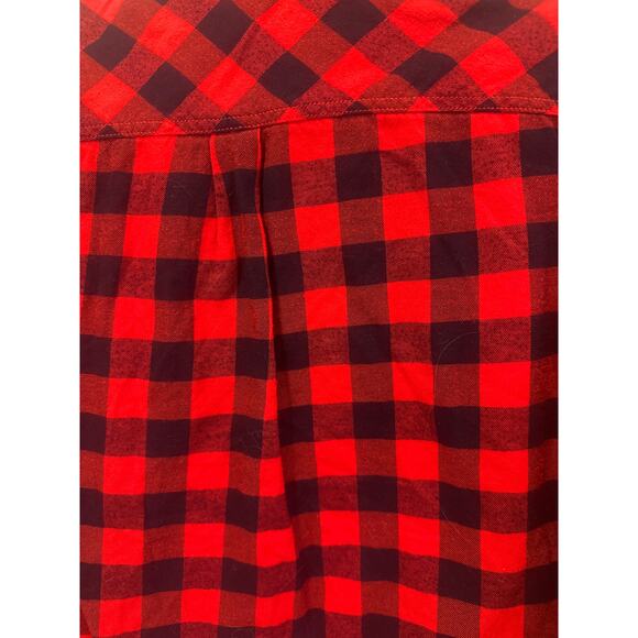 J. CREW Women’s Perfect Fit Plaid Black &Red Button Front Shirt Size XS - Picture 6 of 6